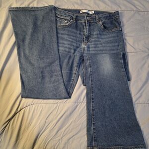 Levi's Flare Wide Leg Jeans in Denim Blue